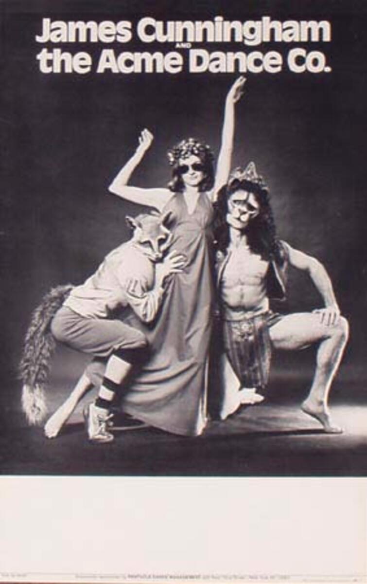 Original James Cunningham Acme Dance Co. Poster clothed