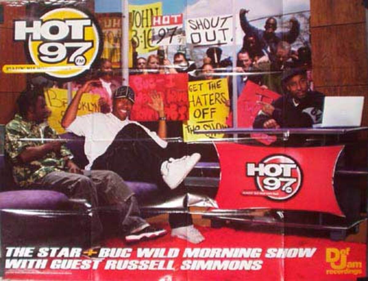 Hot 97 Radio Station Poster Star and Buc Wild w/ guest Russell Simons