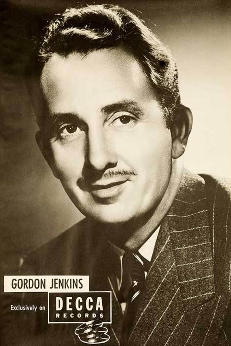 Decca Records Original Adverting Poster Gordon Jenkins