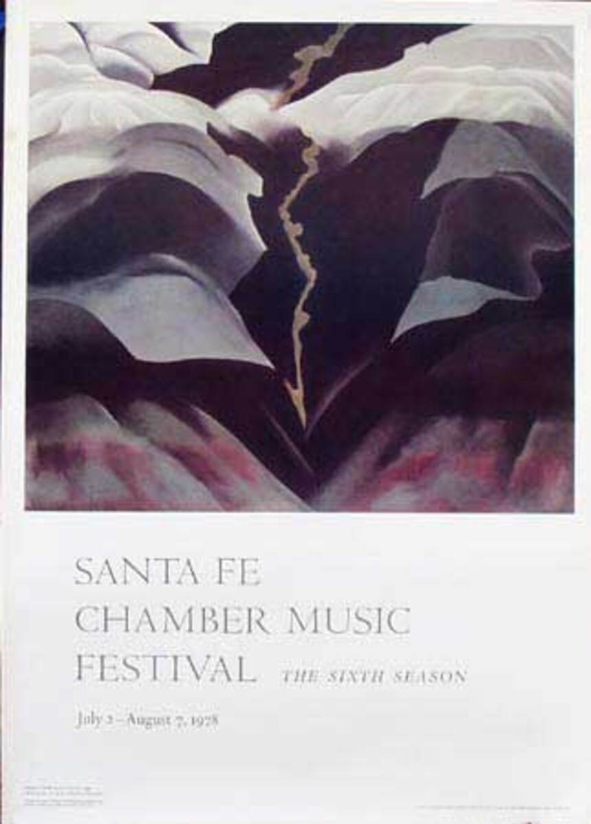 Santa Fe Chamber Music Festival Original Poster 1978