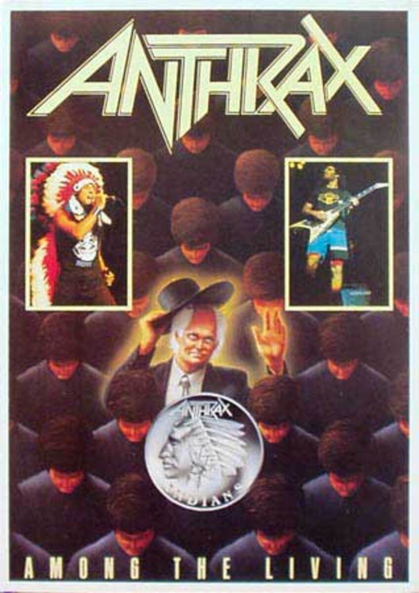Anthrax Original Rock and Roll Poster Among The Living