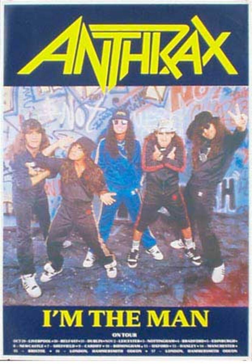 Anthrax Original Rock and Roll Poster I Am The Man
