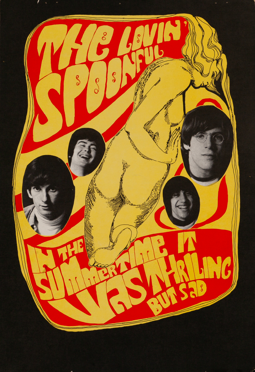 The Lovin Spoonful Original Rock and Roll Poster In the Summertime