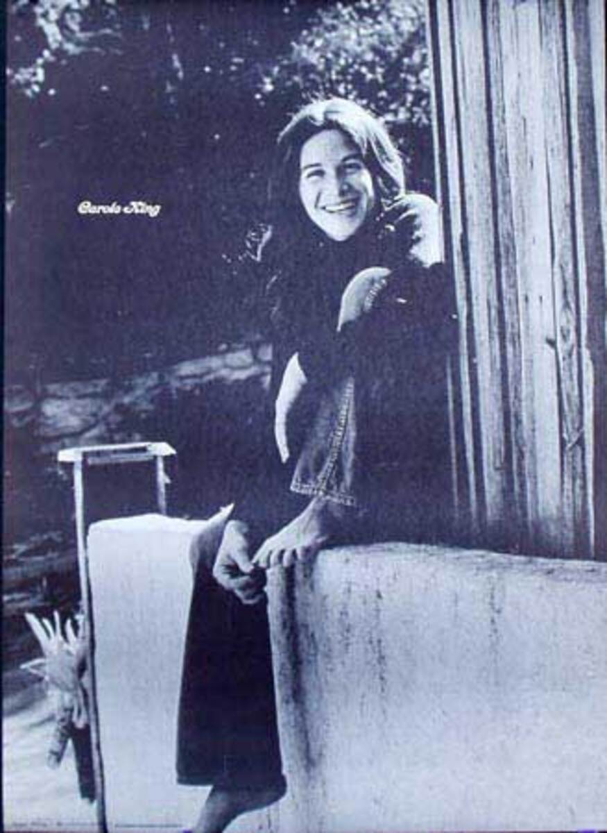 Carol King Black and White Portrait Original Psychadelic Era Poster