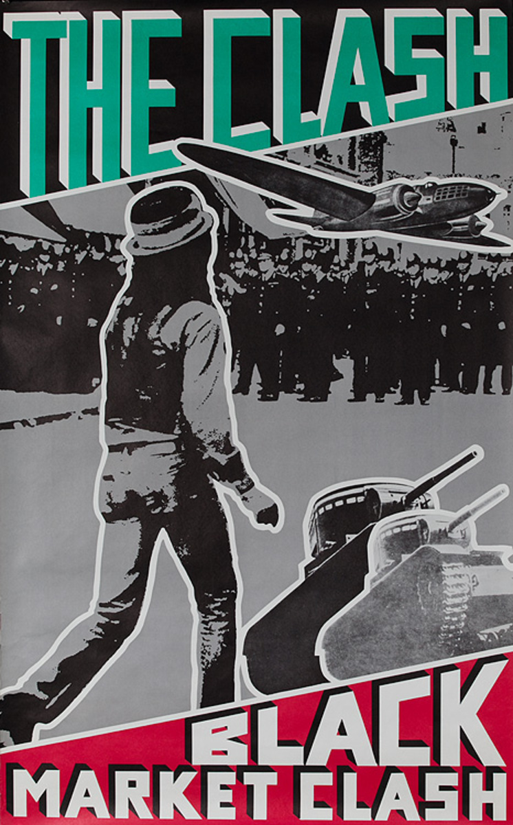 The Clash Black Market Original Vintage Rock and Roll Poster