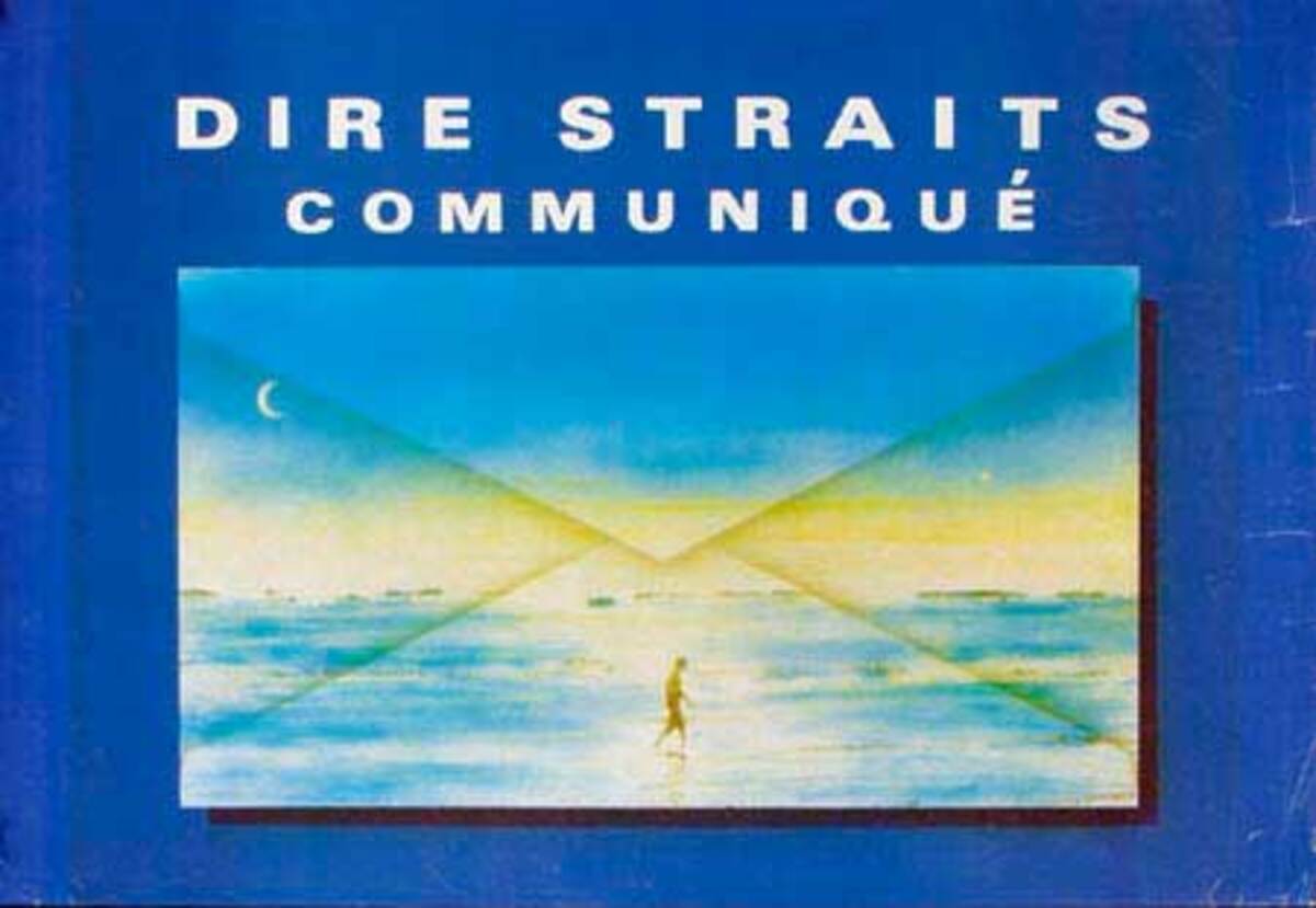 Dire Straits Original Rock and Roll Poster Communique
