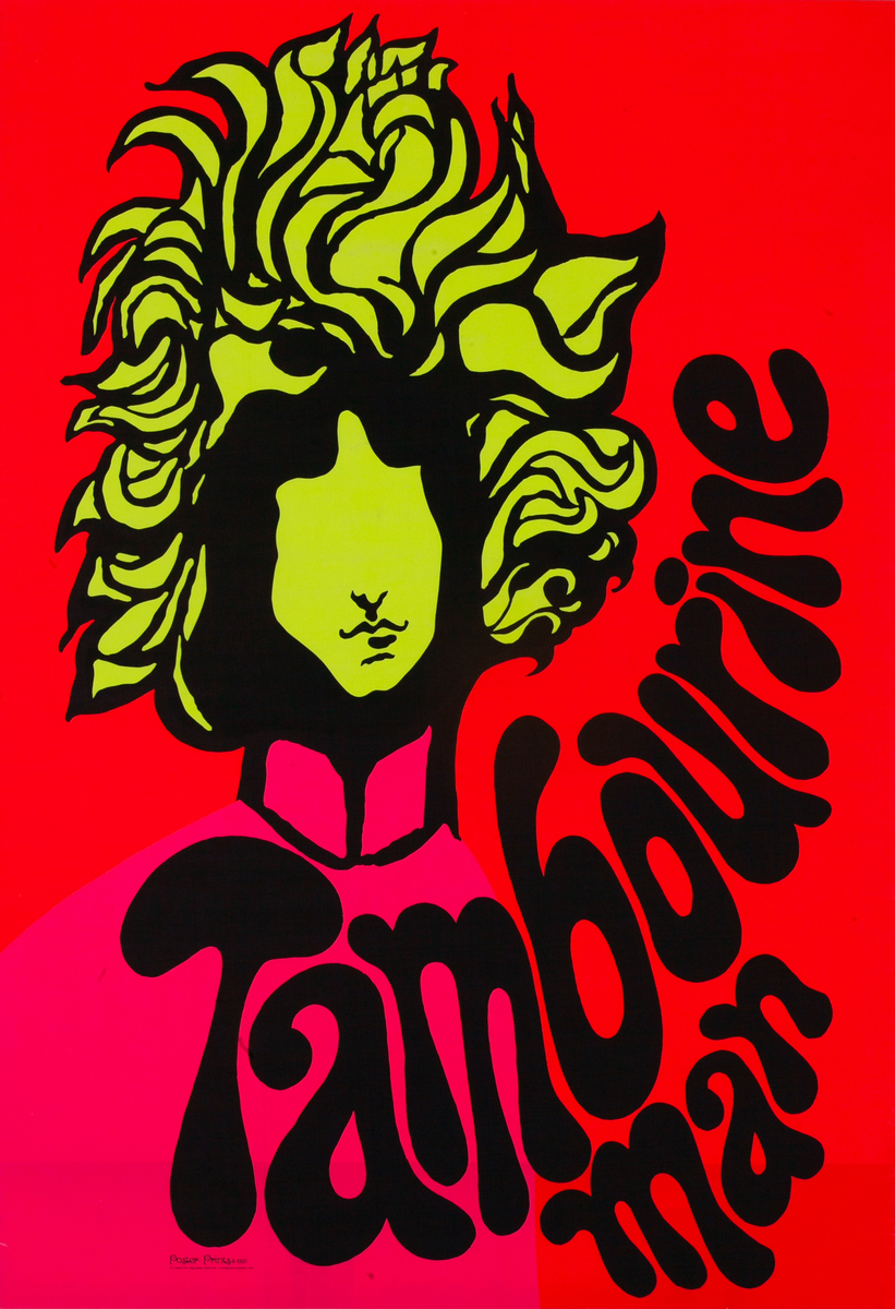 Bob Dylan Tamborine Man Original Music Poster