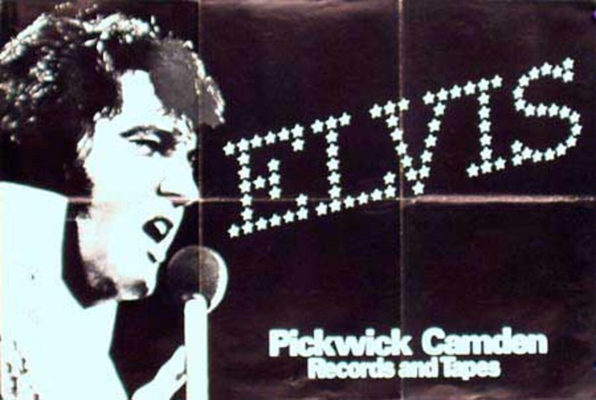 Elvis Presley Original Rock and Roll Poster Pickwick Camden