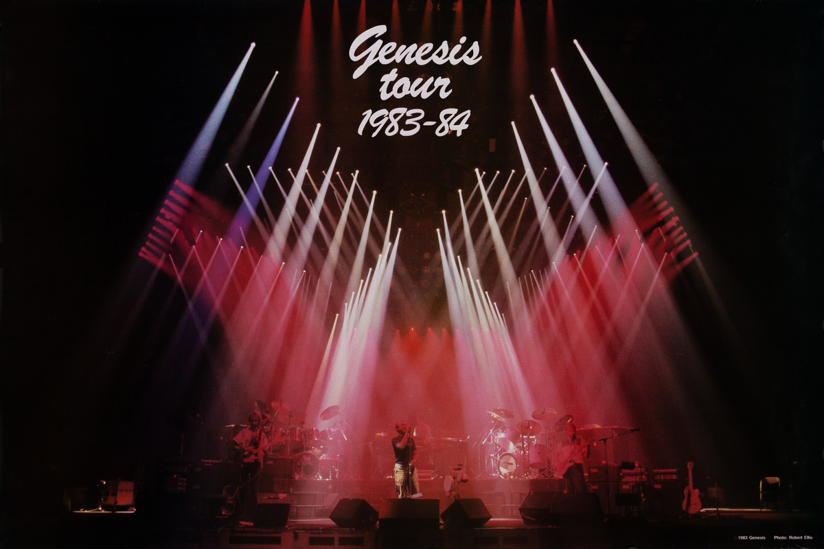 Genesis Original Rock and Roll Poster 1983 Tour