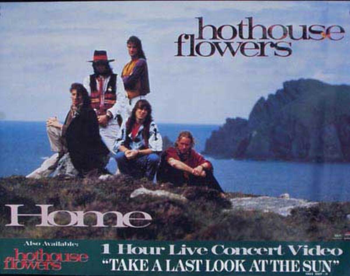 Hot House Flowers Home Original Rock and Roll Poster