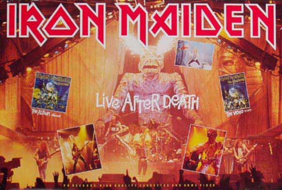 Iron Maiden Original Rock and Roll Poster Life After Death