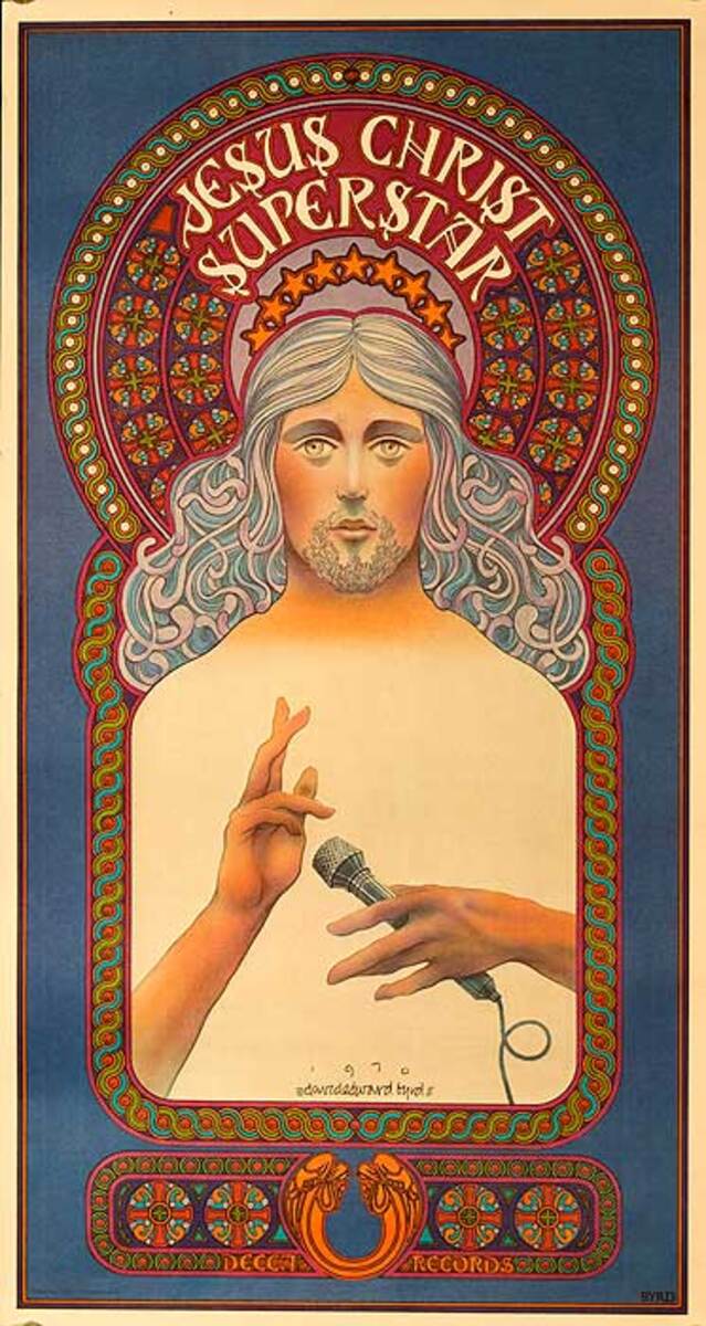 Jesus Christ Superstar Original David Bydd Theatre Poster HAND SIGNED