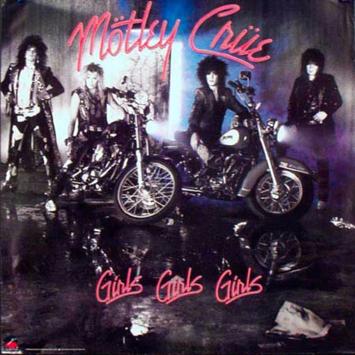 Motley Crue Original Rock and Roll Poster Girls Girls Girls