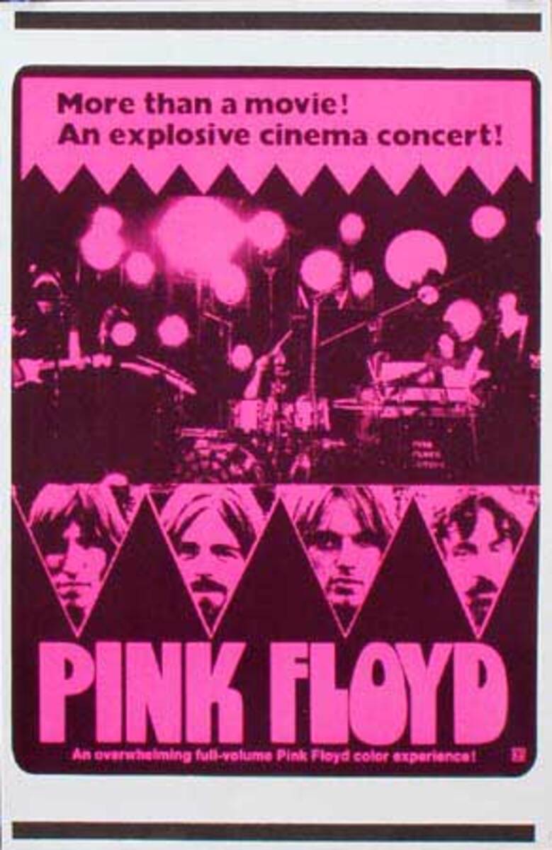 Pink Floyd Original Rock and Roll Poster More Than A Movie