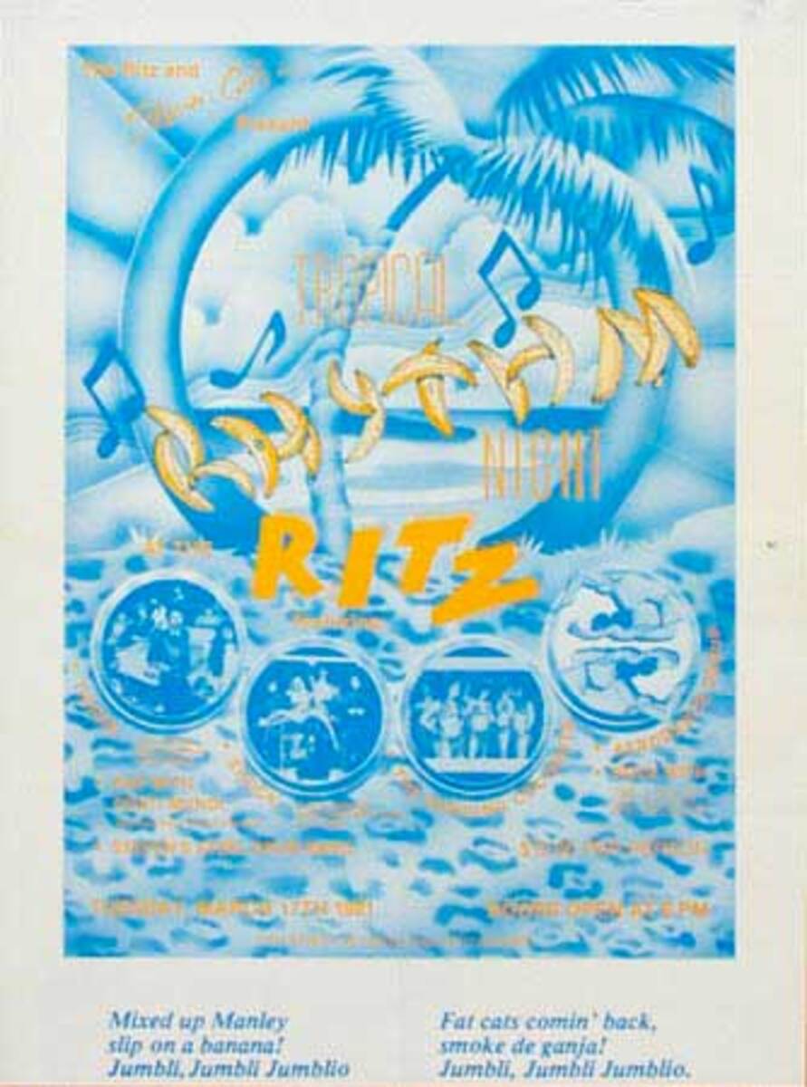 Tropical Rhyth Night Ritz Original Rock and Roll Poster