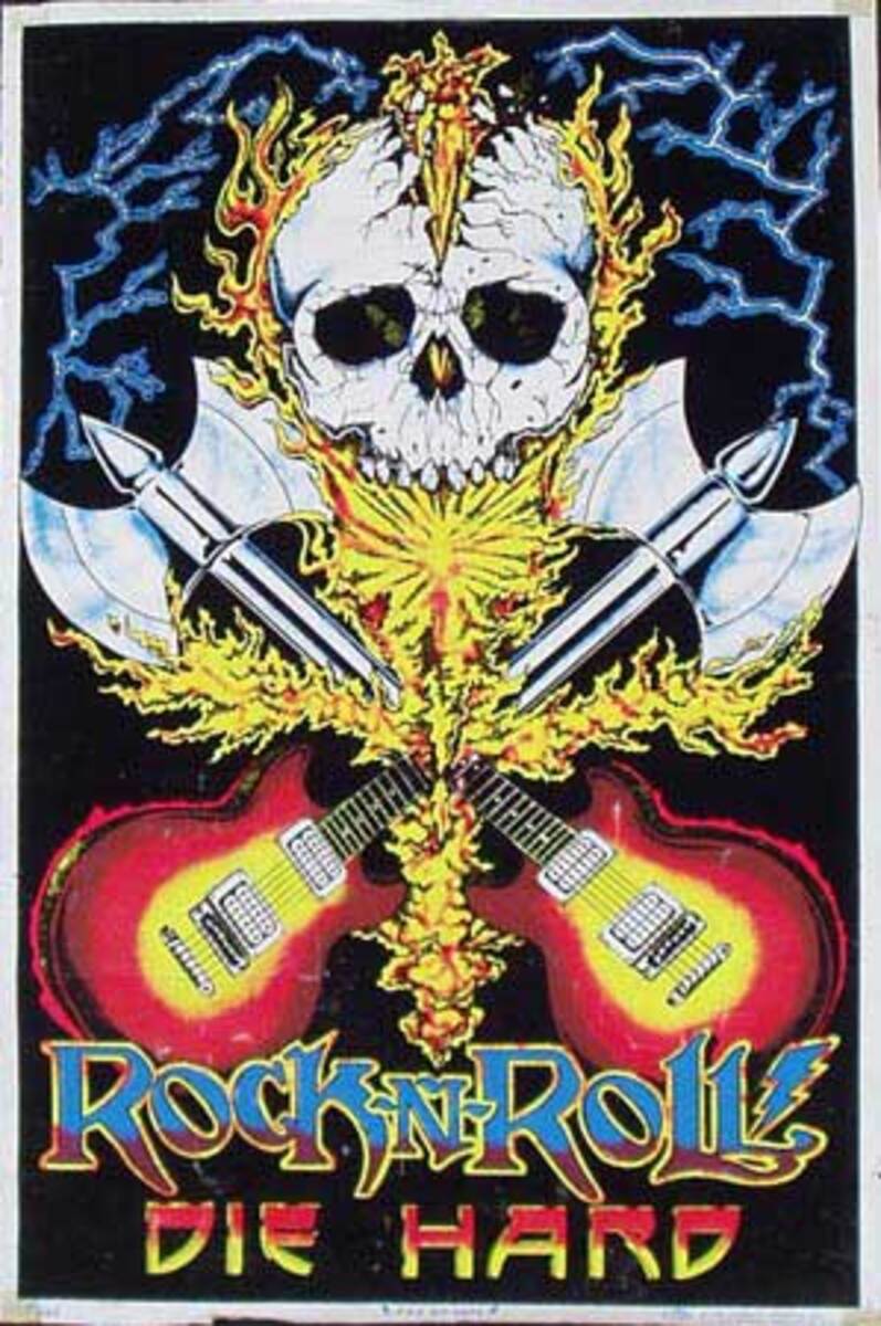 Rock N Roll Die Hard Original Poster