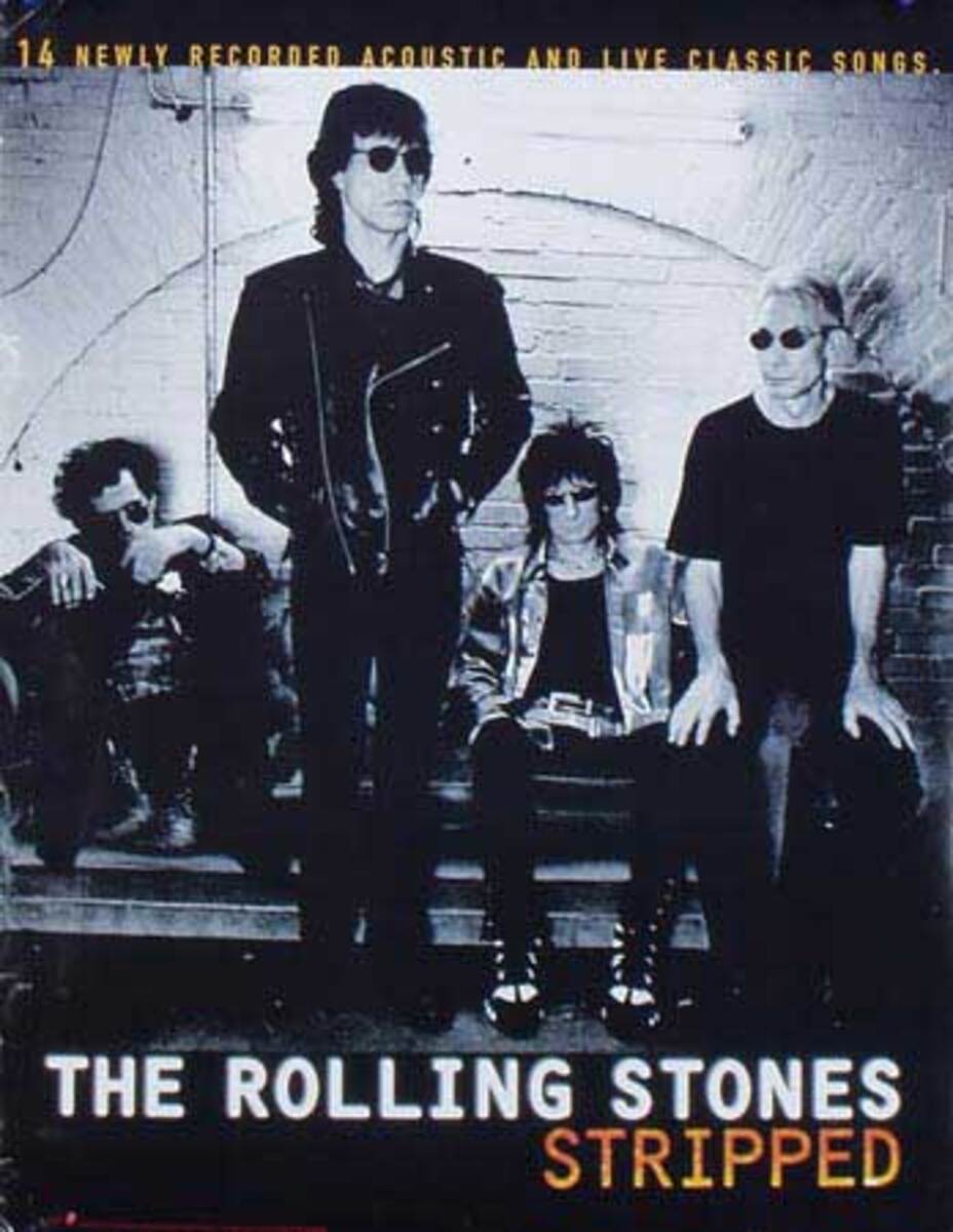 The Rolling Stones Stripped Original Rock and Roll Poster