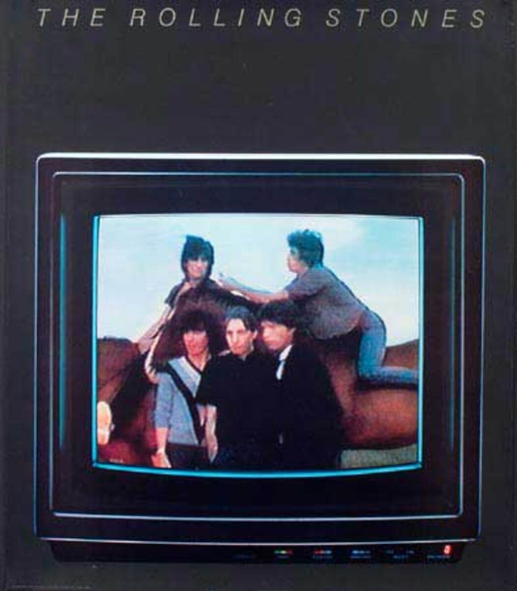 Rolling Stones Original Rock and Roll Poster TV Monitor