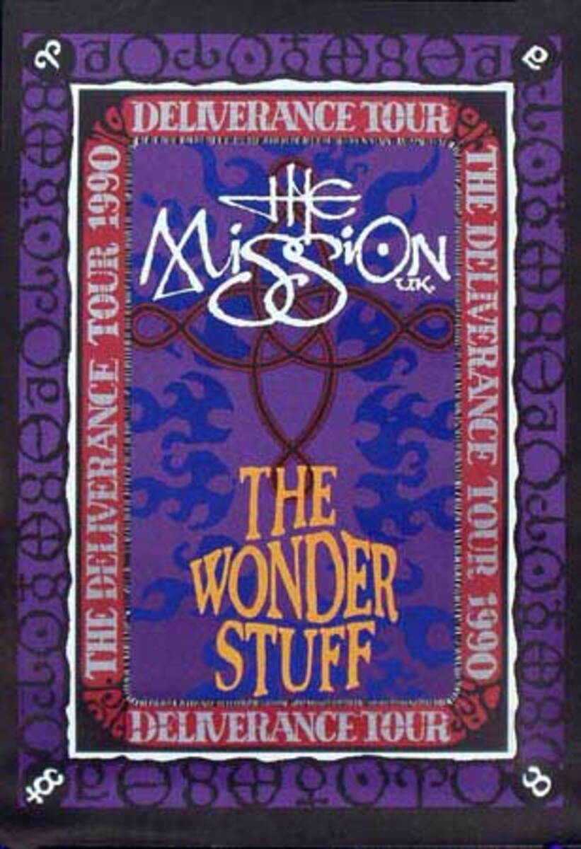 The Mission Wonderful Stuff Original Rock and Roll Poster
