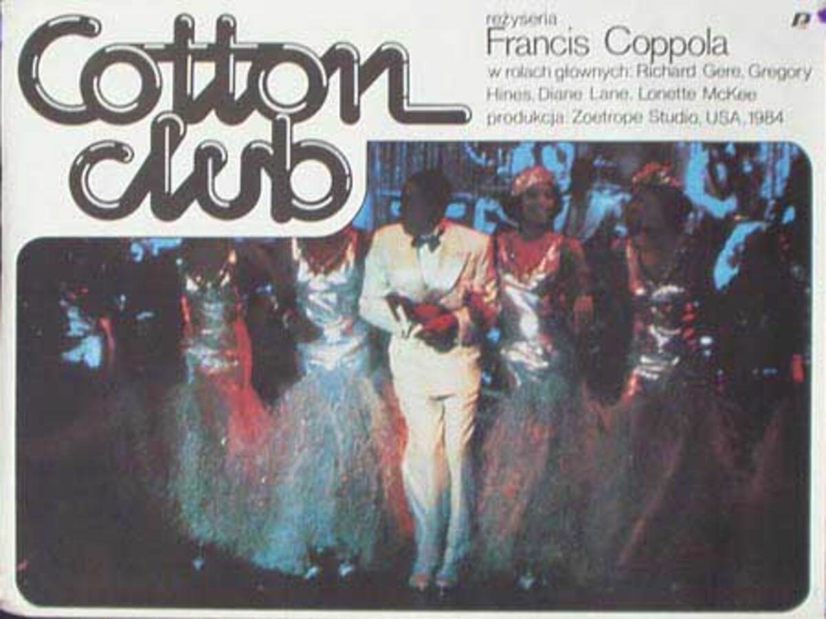 Cotton Club Original Vintage Movie Poster Polish Release