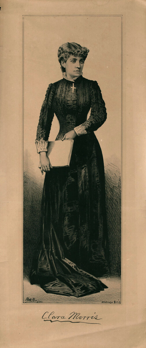Original 19th Century Theatre Poster Clara Morris