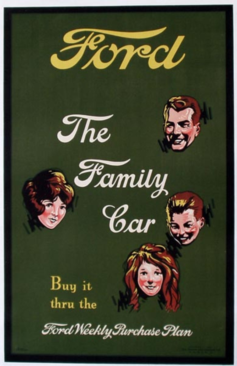 Original Ford The Family Car Poster