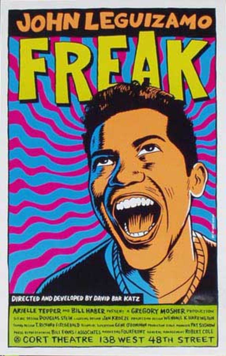 John Leguizamo Freak Original Theatre Poster
