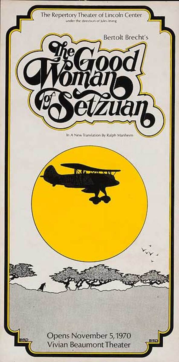 The Good Woman of Setzuan The Repertory Theater of Lincoln Center Original American Theater Poster