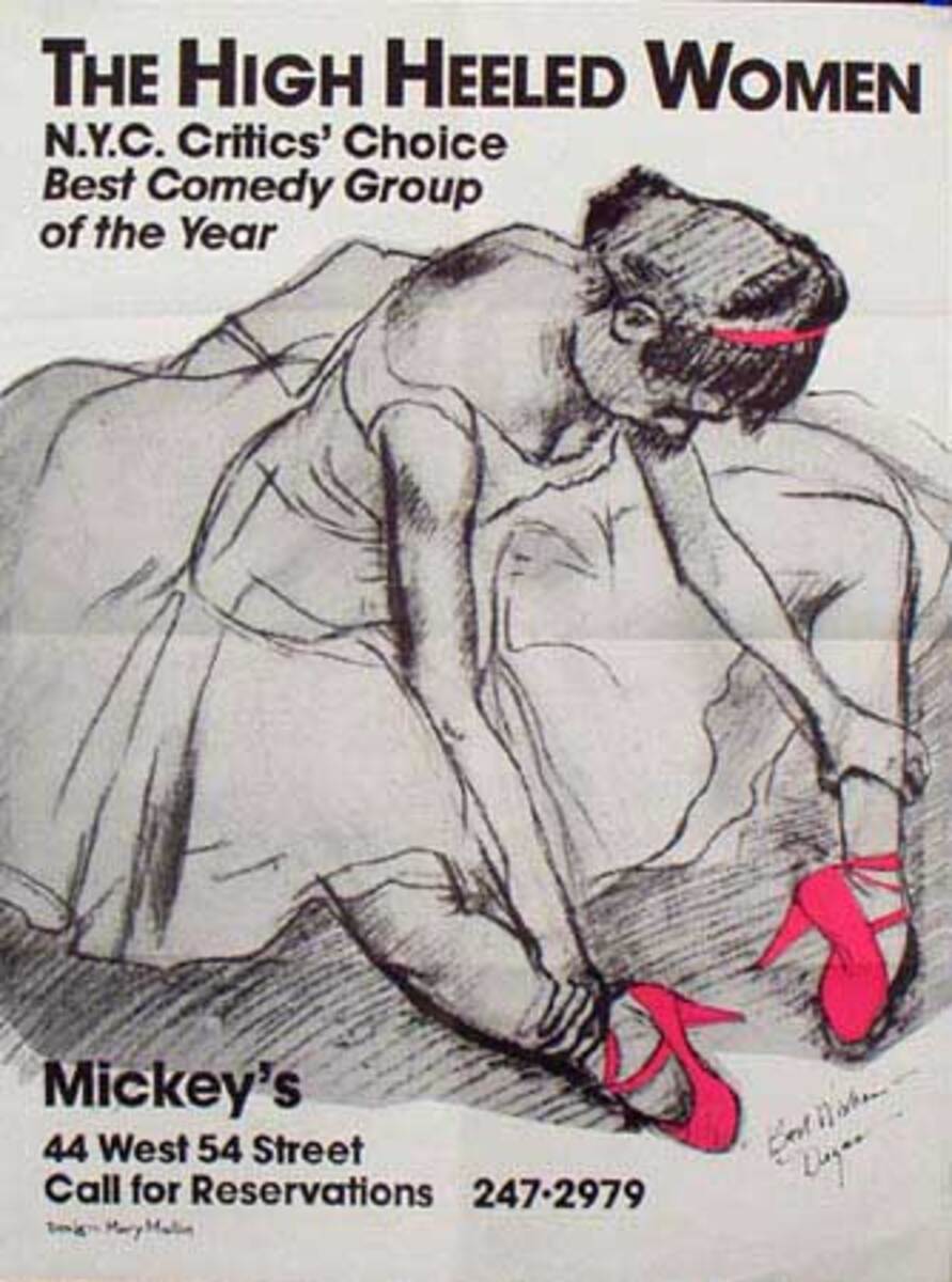 High Heeled Women Original Vintage Theatre Poster
