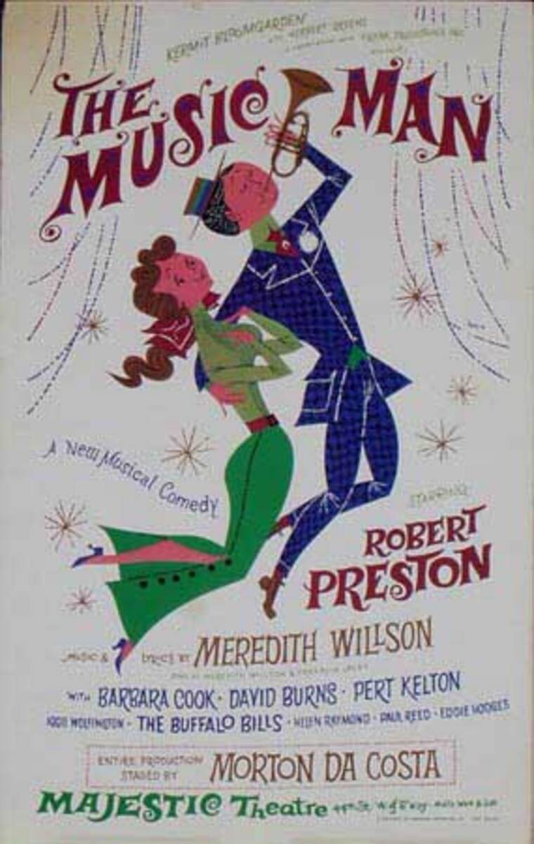 The Music Man Original Theater Poster