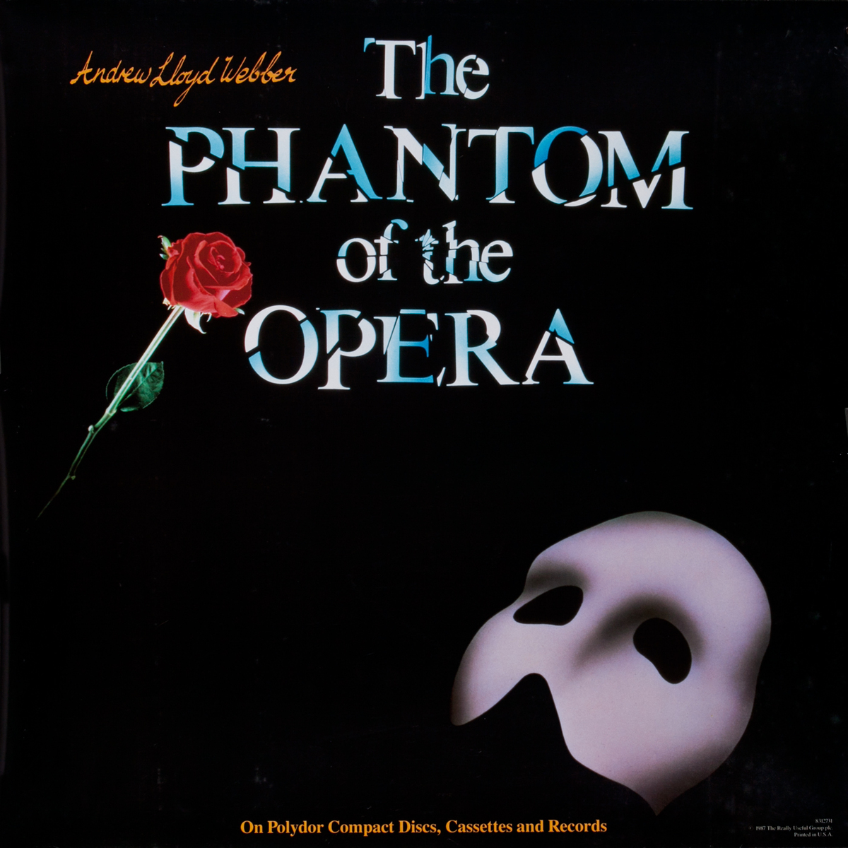 Phantom of the Opera (cd/records) Original Vintage Music Poster