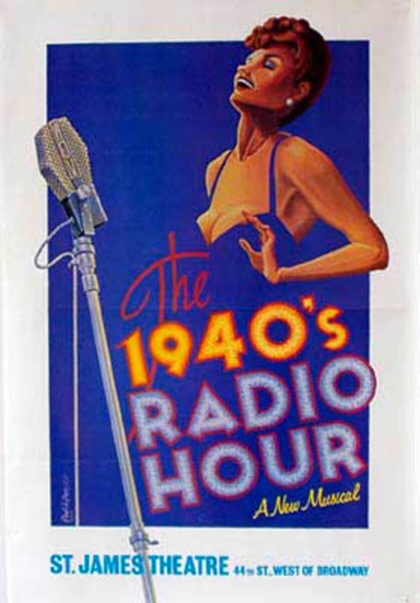 Radio Hour Broadway Original Theatre Poster
