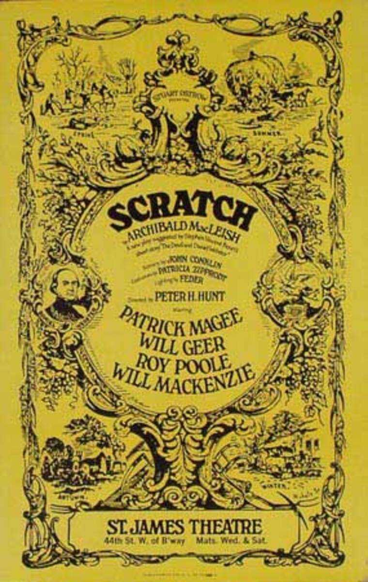 Scratch at the St James Theatre, Original Theatre Poster