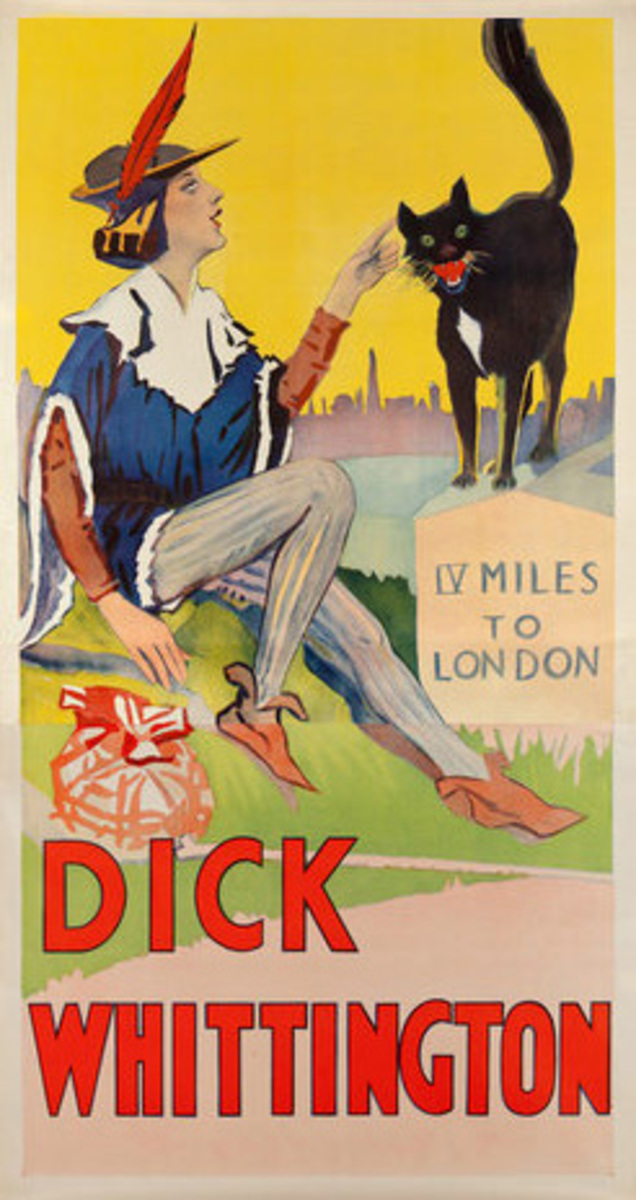 Dick Whitington Original Vintage Theatre Poster