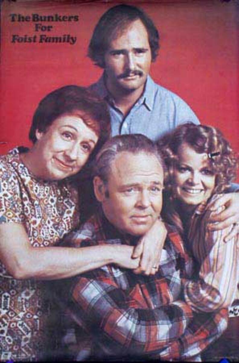Psychedelic 1960s Era Poster Archie Bunker Foist Family All In The Family