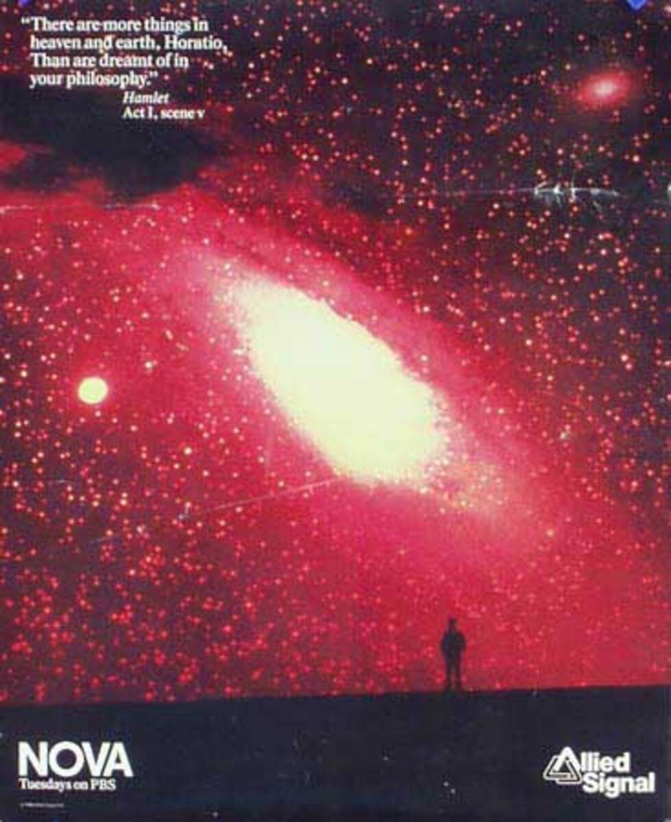 Nova Supernova Galaxy Original Vintage Public Television Advertising Poster