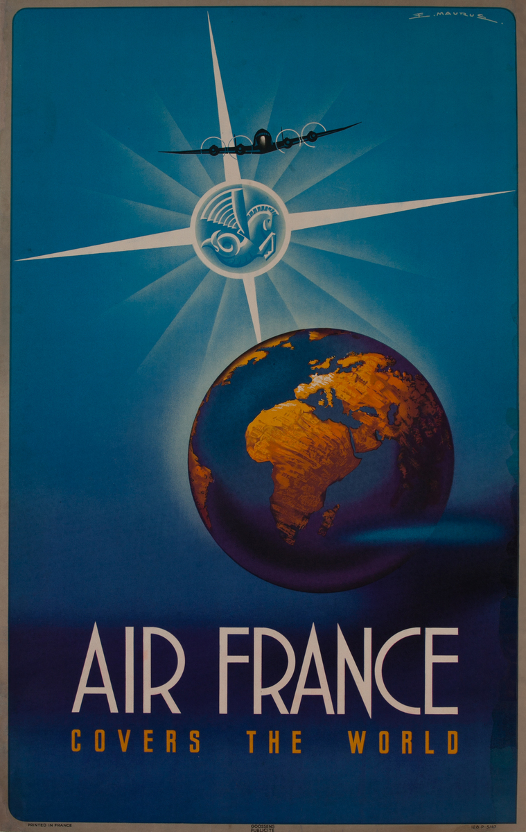 Air France Covers the World Original Travel Poster