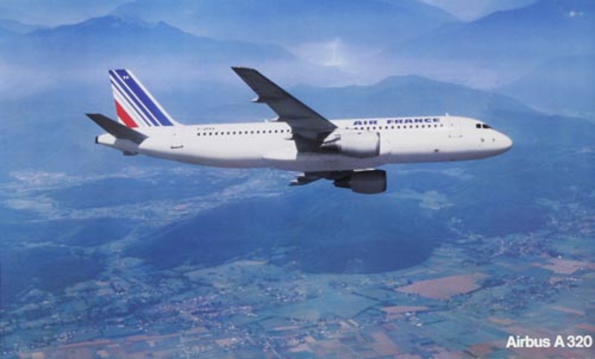 Air France Original Travel Poster Airbus 320