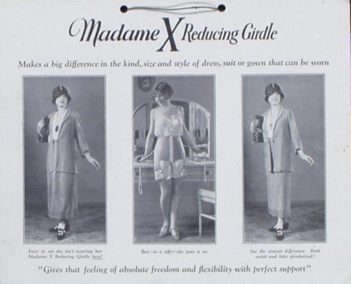 Madame X Girdles  Original Vintage Advertising Poster