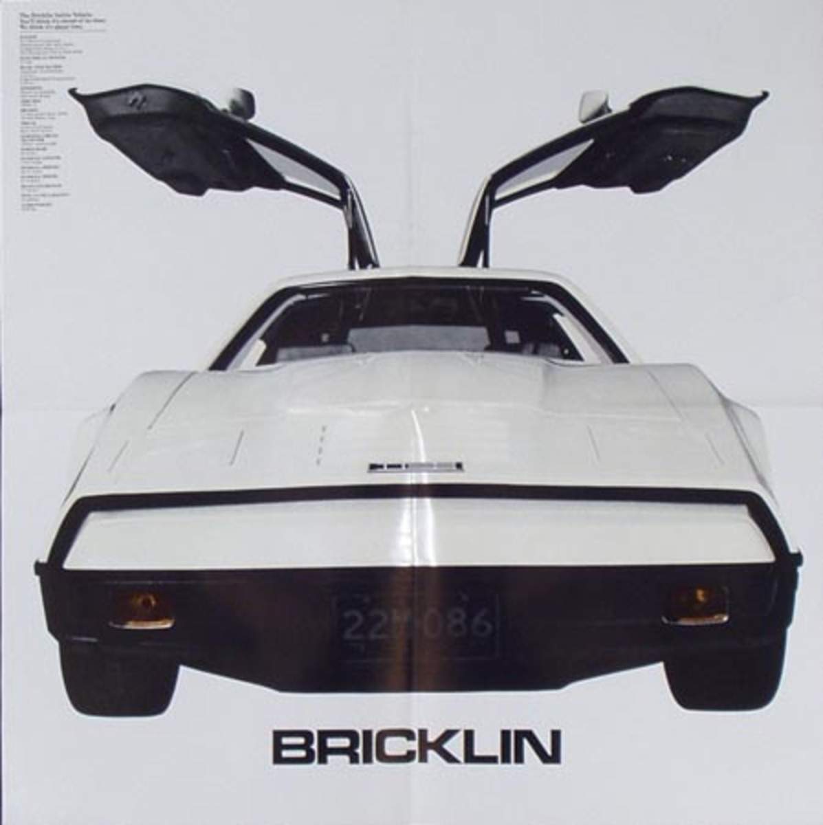 Bricklin Auto Original Advertising Poster