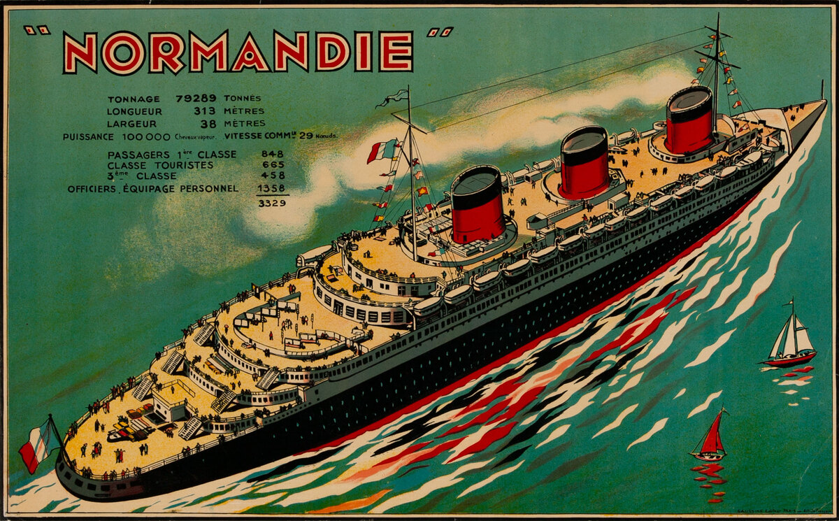 SS Normandie Poster