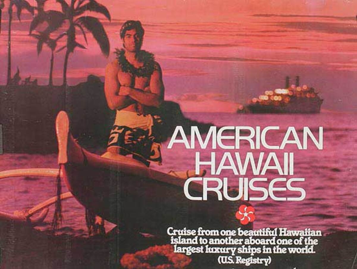 American Hawaiian Cruise Travel Poster