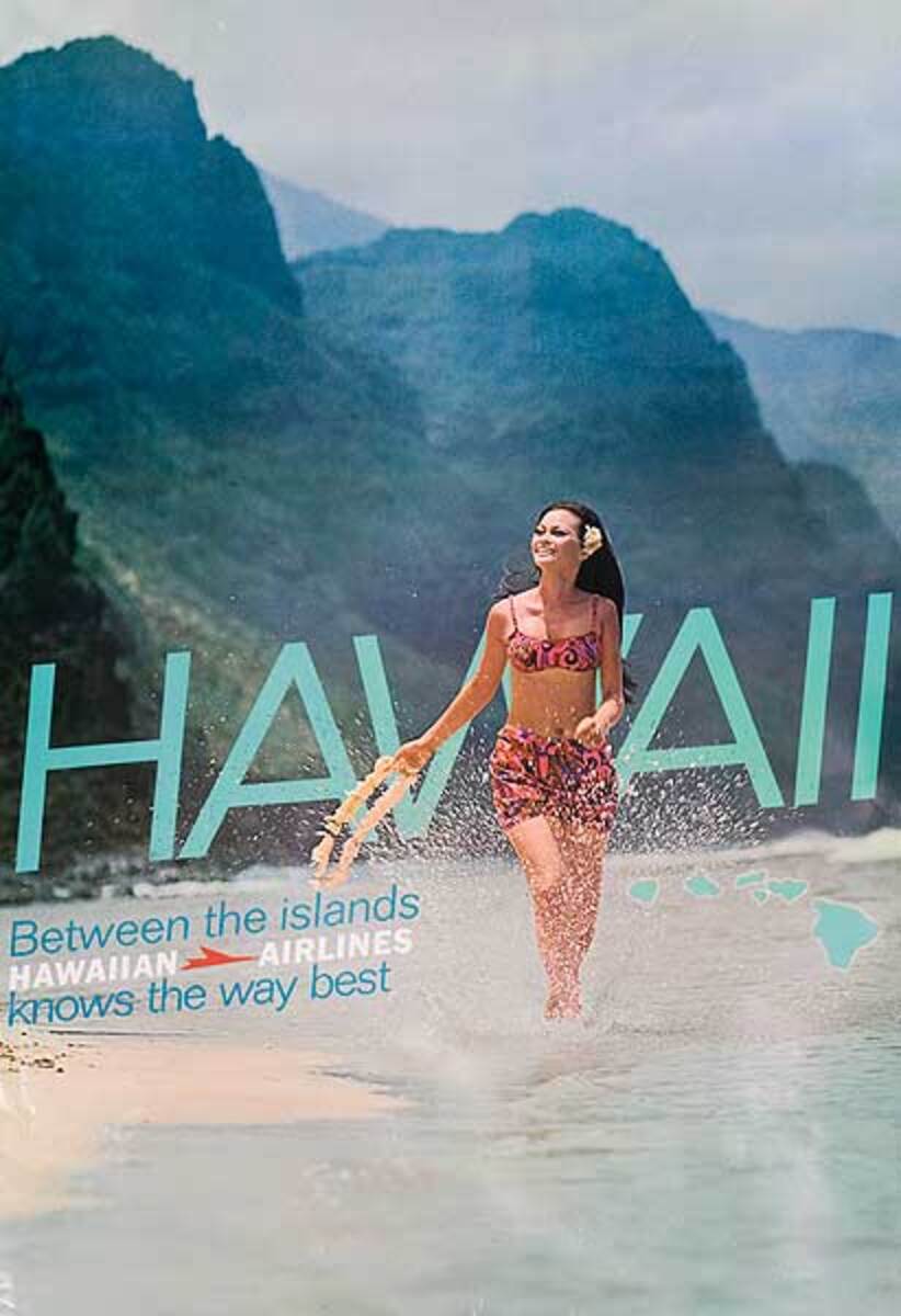 Hawaiin Airlines Knows The Way Best Original Travel Poster