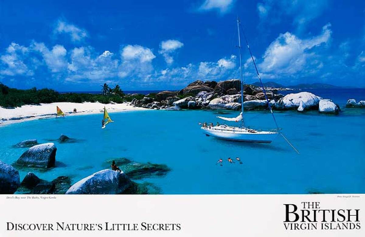 The British Virgin Islands Nature's Little Secret Original Travel Poster