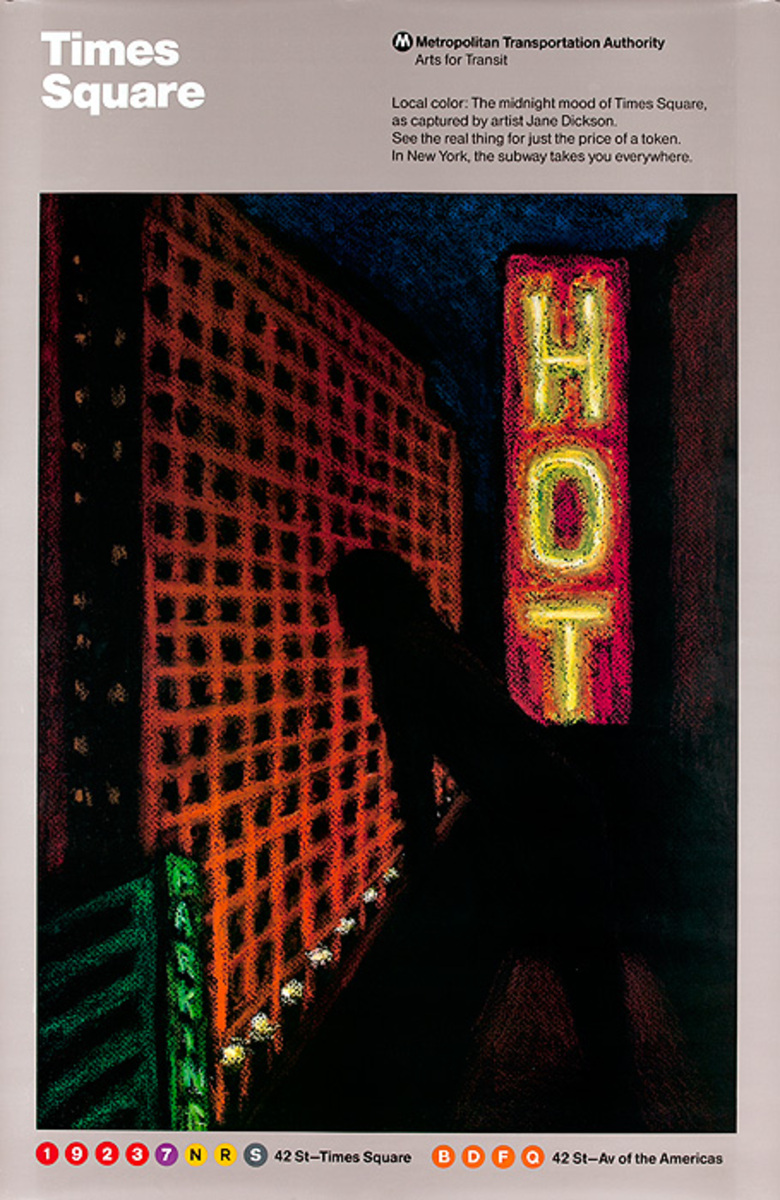 Original Arts for Transit Poster Times Square Hotel