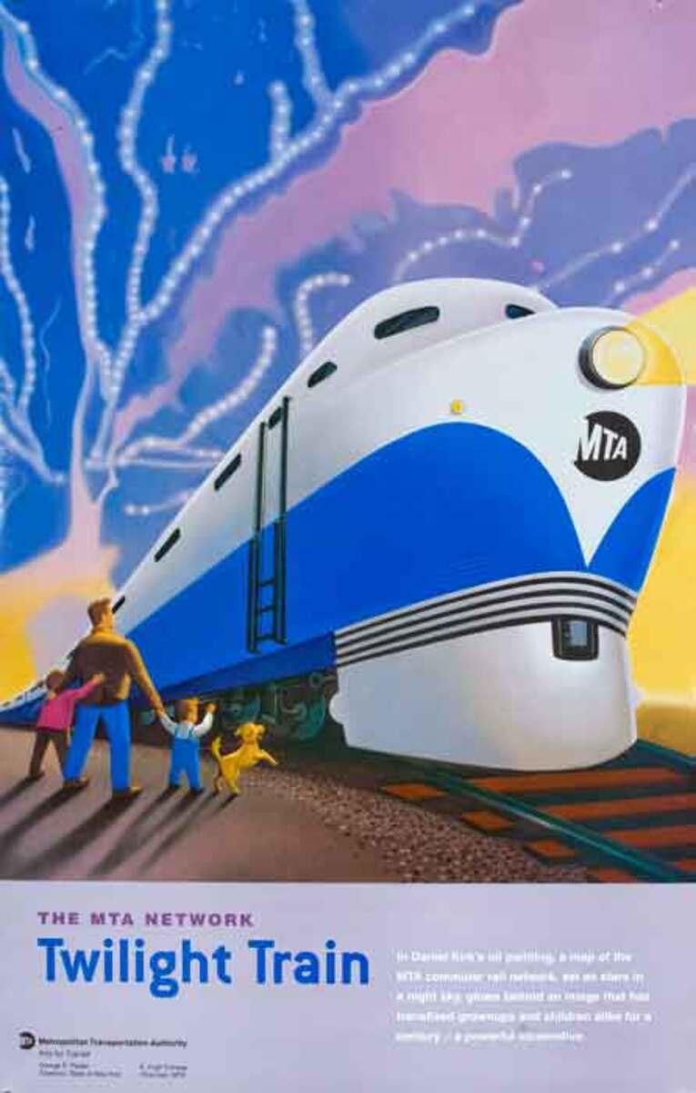Arts for Transit Poster Twilight Train
