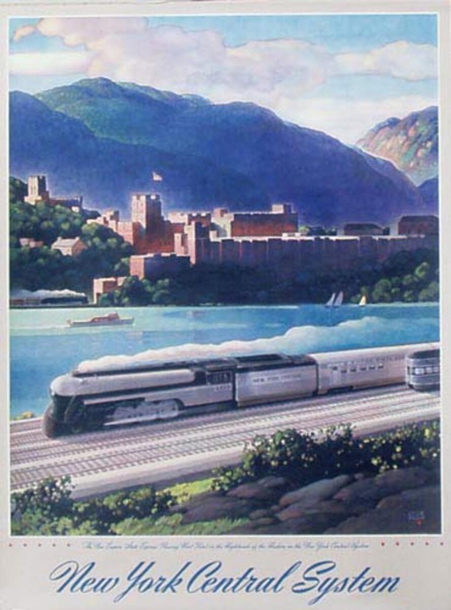 New York Central West Point Original Advertising Poster