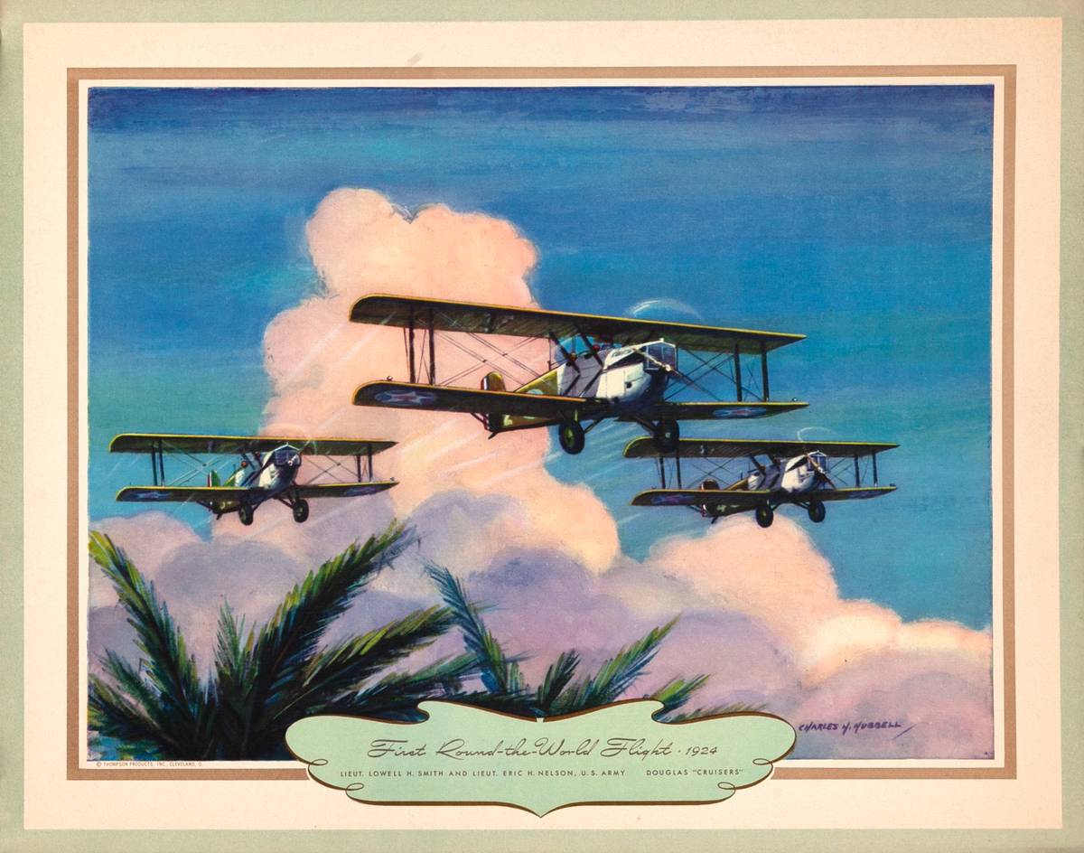 Vintgage Aviation Print First Round the World Flight 1924