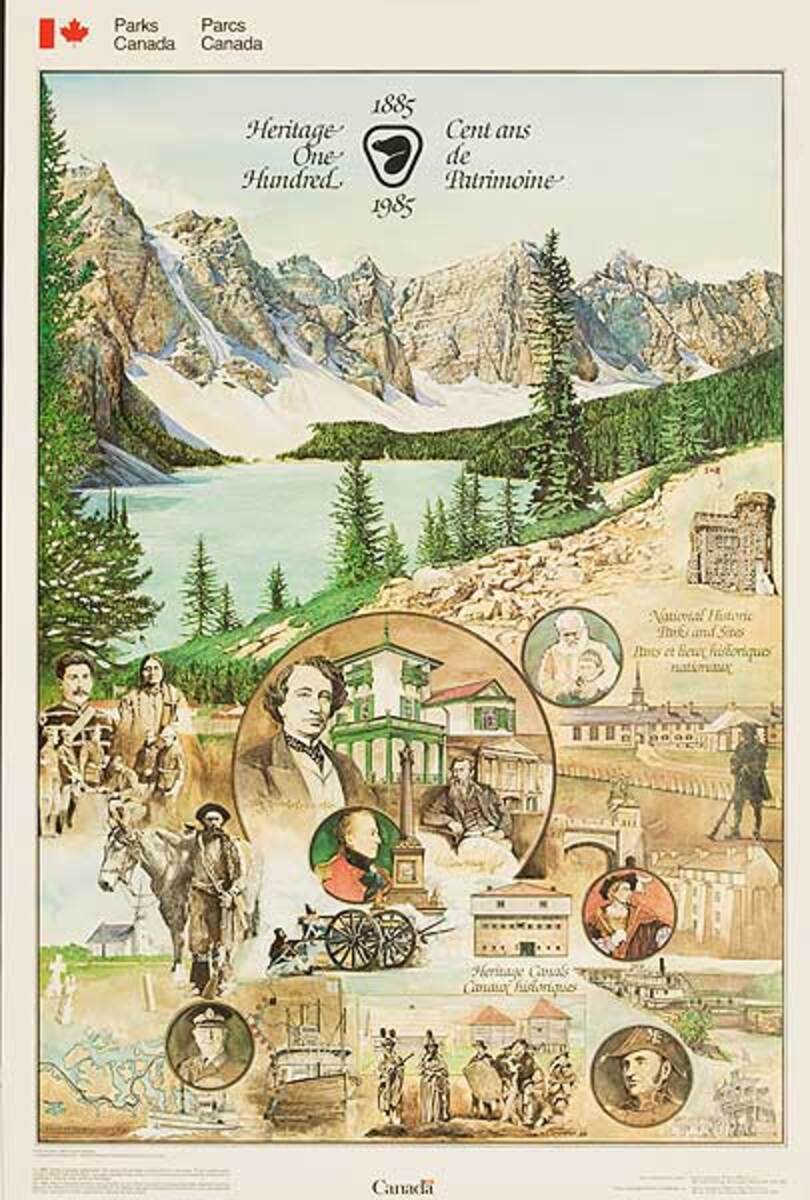 Heritage 100 Original Canada Parks Travel Poster