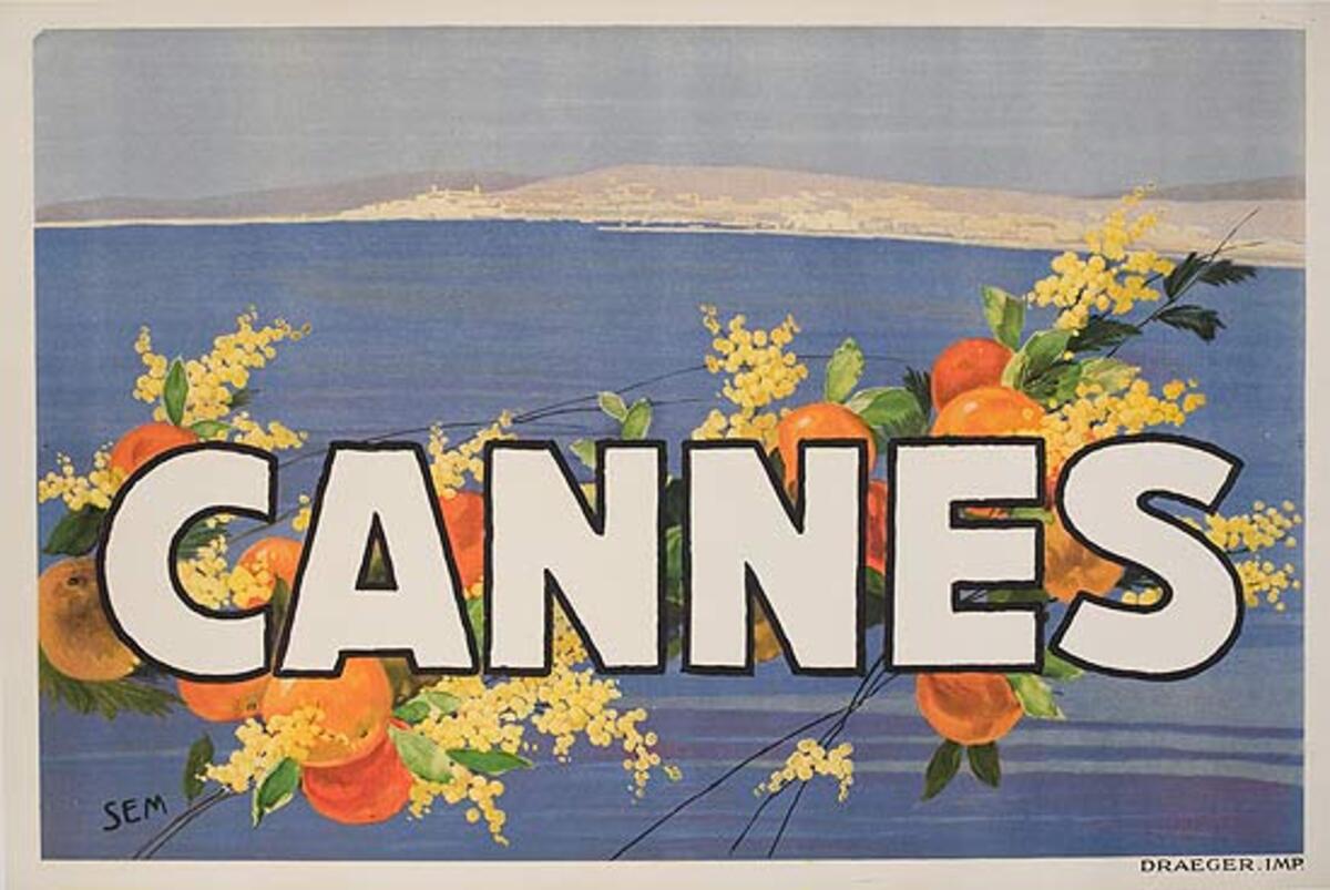 Cannes Original Travel Poster